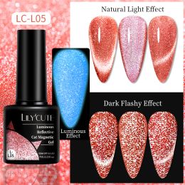 LILYCUTE 7ml 9D Cat Magnetic Gel Nail Polish Laser Magnet Semi Permanent Soak Off UV LED Manicure For Nail Art Gel Varnish (Color: LC-L05)