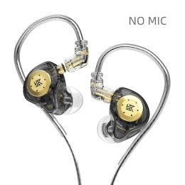 Earphones Bass Earbuds In Ear Monitor Headphones Sport Noise Cancelling HIFI Headset (Color: EDX pro Black No mIC)