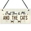 1Pcs Wooden Hanging Pendant Tags Cute Cat Pets Carved Door Tag Friendship Sign Cat Lovers