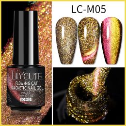 LILYCUTE 7ml 9D Cat Magnetic Gel Nail Polish Laser Magnet Semi Permanent Soak Off UV LED Manicure For Nail Art Gel Varnish (Color: LC-M05)