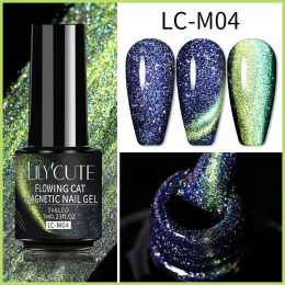 LILYCUTE 7ml 9D Cat Magnetic Gel Nail Polish Laser Magnet Semi Permanent Soak Off UV LED Manicure For Nail Art Gel Varnish (Color: LC-M04)