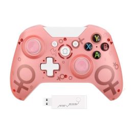 2.4G Wireless Game Controller For Xbox One Accessories Gamepad For Android Smart Phone/Steam PC Joystick For PS3 Controle Joypad (Color: Pink)