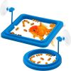 2 Pieces Fish Feeding Ring Aquarium Fish Safe Fixed-Point Floating Fish Food Feeder