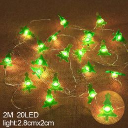 Snowflake Led Light Christmas Decorations For Home Hanging Garland (Color: Chocolate)