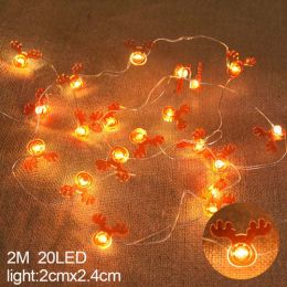 Snowflake Led Light Christmas Decorations For Home Hanging Garland (Color: Clear)