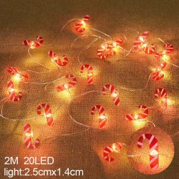 Snowflake Led Light Christmas Decorations For Home Hanging Garland (Color: Burgundy)