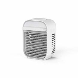 Small Fan Portable Office Home Desktop USB Cooling Fan (Color: White)