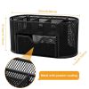 Metal Mesh Pencil Holders Desk Organizer with 9 Compartment Pen Holder Storage