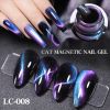 LILYCUTE 7ml 9D Cat Magnetic Gel Nail Polish Laser Magnet Semi Permanent Soak Off UV LED Manicure For Nail Art Gel Varnish