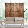 4 Panels Folding Wooden Room Divider