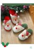 Christmas Men's and women's slippers; plush slippers; warm home cotton slippers; couple style