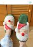 Christmas Men's and women's slippers; plush slippers; warm home cotton slippers; couple style