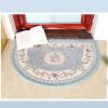 European Style Semicircle Entrance Carpet Bathroom Absorbent Non-slip Bedroom Home Decoration Floor Door Mat Kitchen Living Room