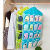 16Pockets Multifunction Socks Shoe Underwear Sorting Storage Bag Door Wall Hanging Closet Organizer