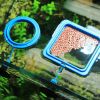 2 Pieces Fish Feeding Ring Aquarium Fish Safe Fixed-Point Floating Fish Food Feeder